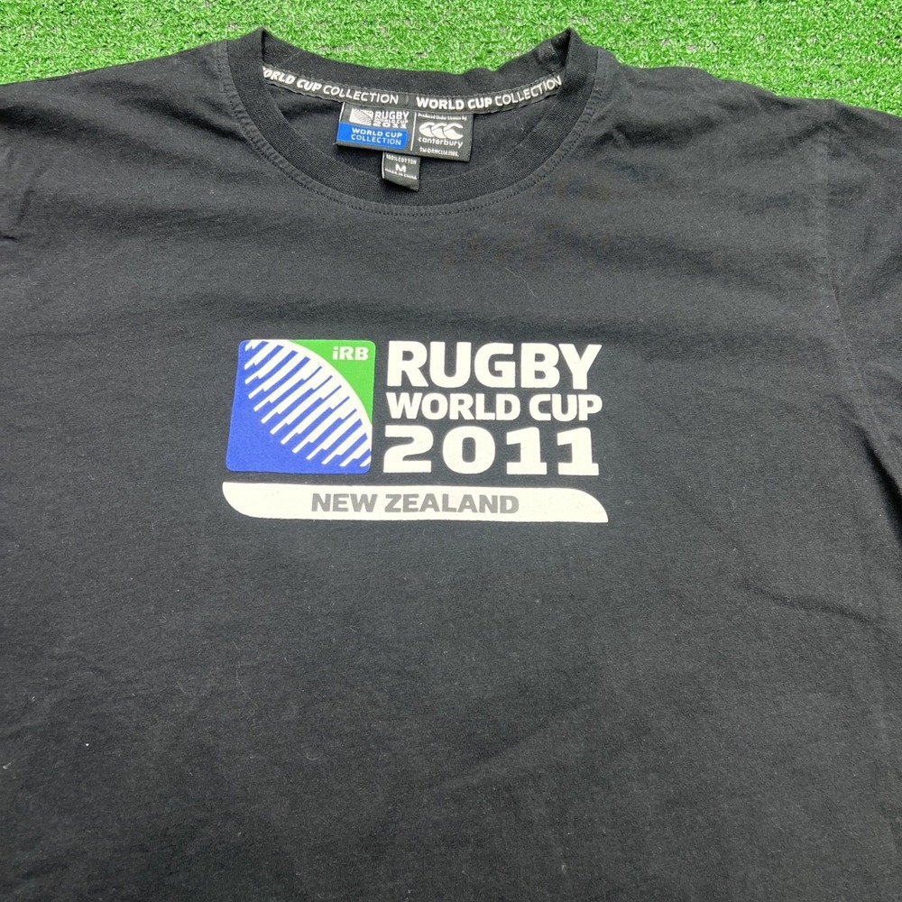 New Zealand Rugby World Cup 2011 Canterbury Graphic T-Shirt Black Mens M‎